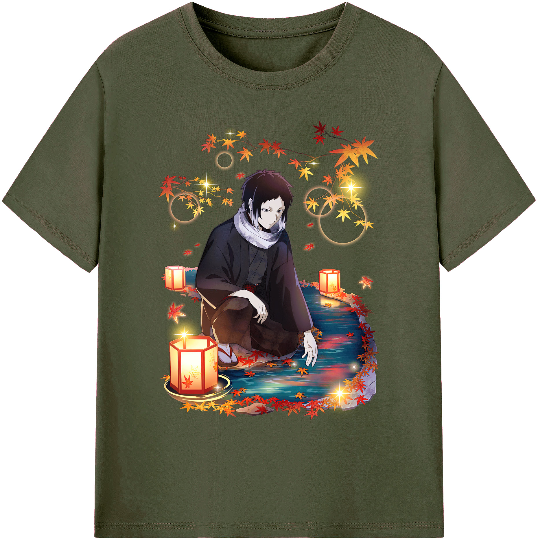 （画像用） 文豪ストレイドッグス Bungo Stray Dogs 綿100％ メンズ半袖Tシャツ｜肌触りやわらか＆通気性